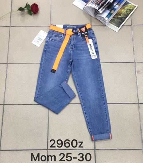 Spodnie damska jeans Roz 25-30, 1 Kolor Paszka 10 szt