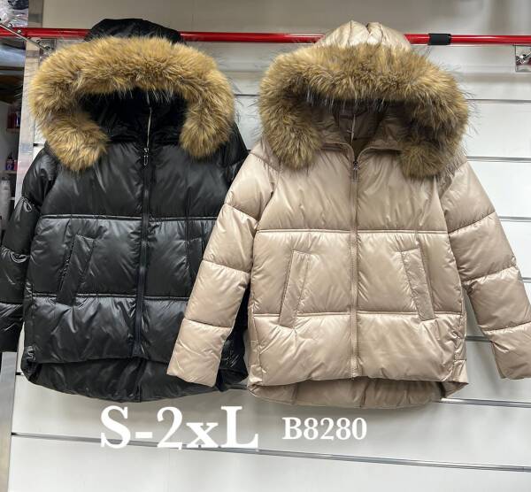 Kurtki damskie zimowe Roz S-2XL, 1 Kolor Paczka 5 szt