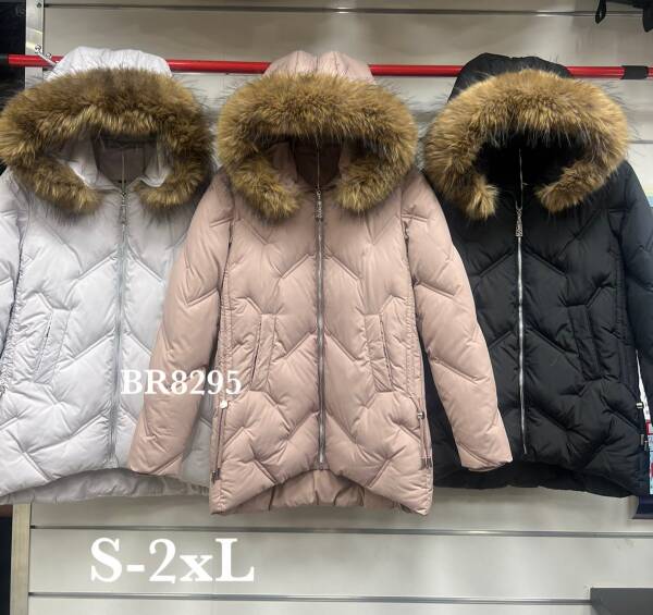 Kurtki damskie zimowe Roz S-2XL, 1 Kolor Paczka 5 szt