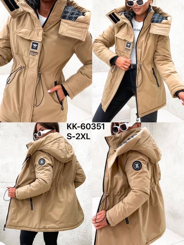 Kurtki damskie cienki Roz S-2XL, 1 Kolor Paczka 5 szt