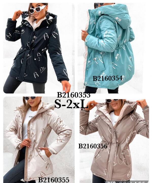 Kurtki damskie cienki Roz S-2XL, 1 Kolor Paczka 5 szt
