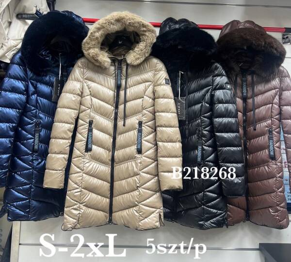 Kurtki damskie zimowe Roz S-2XL, 1 Kolor Paczka 5 szt