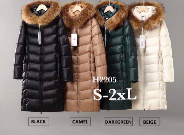 Zimowe Płaszcze Roz S-2XL, 1 Kolor Paczka 5 szt