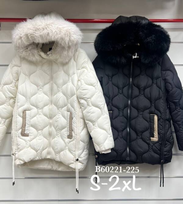 Kurtki damskie zimowe Roz S-2XL, 1 Kolor Paczka 5 szt