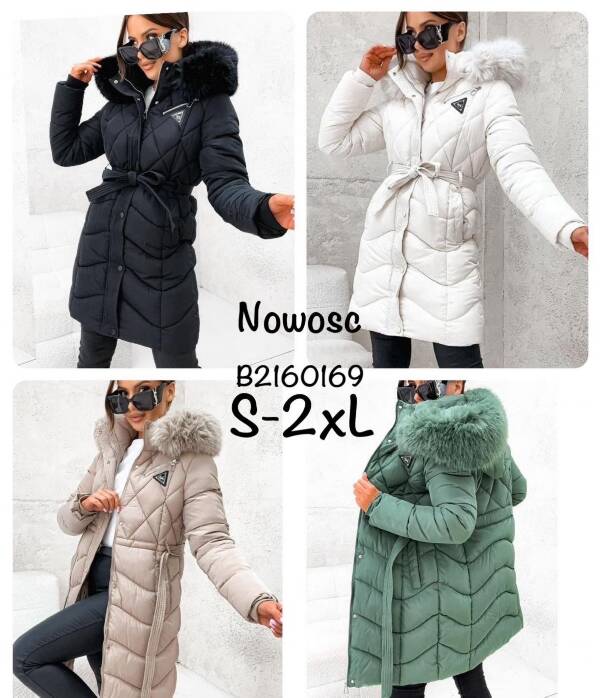 Zimowe Płaszcze Roz S-2XL, 1 Kolor Paczka 5 szt