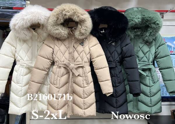 Zimowe Płaszcze Roz S-2XL, 1 Kolor Paczka 5 szt