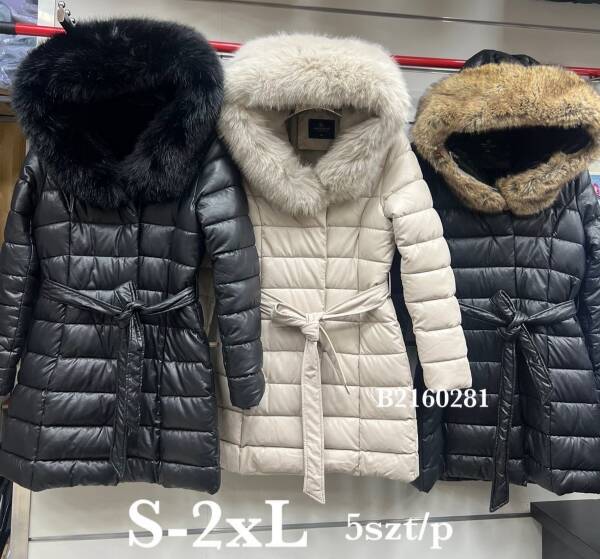 Zimowe Płaszcze Roz S-2XL, 1 Kolor Paczka 5 szt