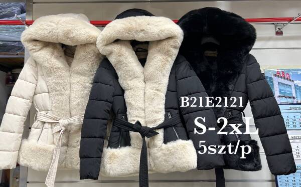 Kurtki damskie zimowe Roz S-2XL, 1 Kolor Paczka 5 szt