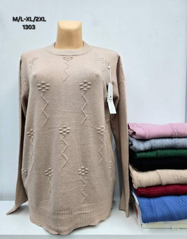 Swetry damskie Roz M/L-XL/2XL, Mix kolor, Paszka 12 szt