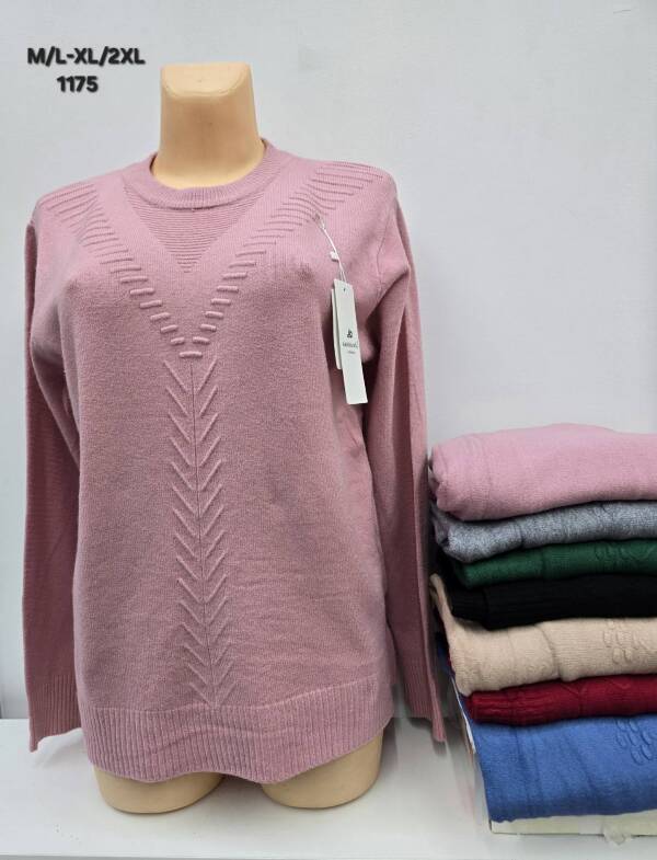 Swetry damskie Roz M/L-XL/2XL, Mix kolor, Paszka 12 szt