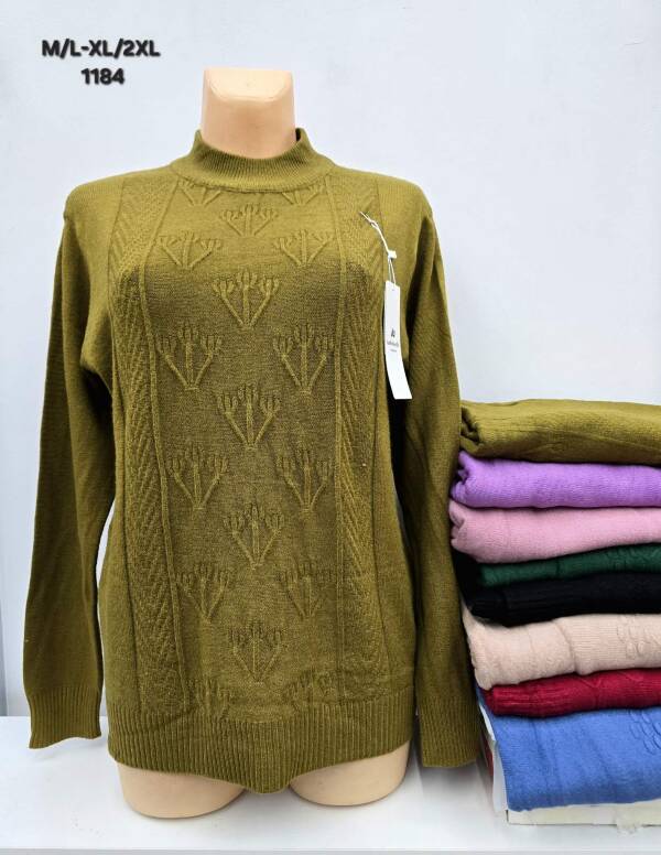 Swetry damskie Roz M/L-XL/2XL, Mix kolor, Paszka 12 szt