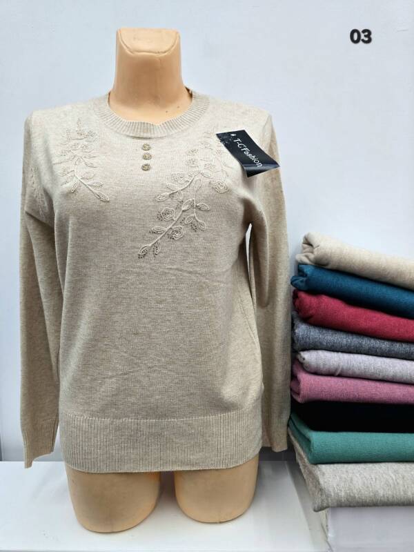 Swetry damskie Roz M/L-XL/2XL, Mix kolor, Paszka 10 szt