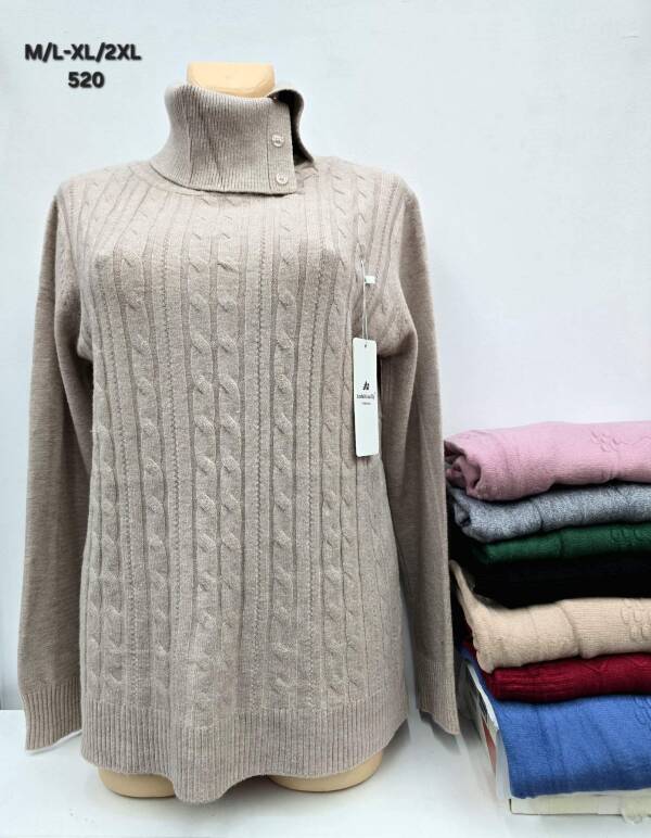 Swetry damskie Roz M/L-XL/2XL, Mix kolor, Paszka 12 szt