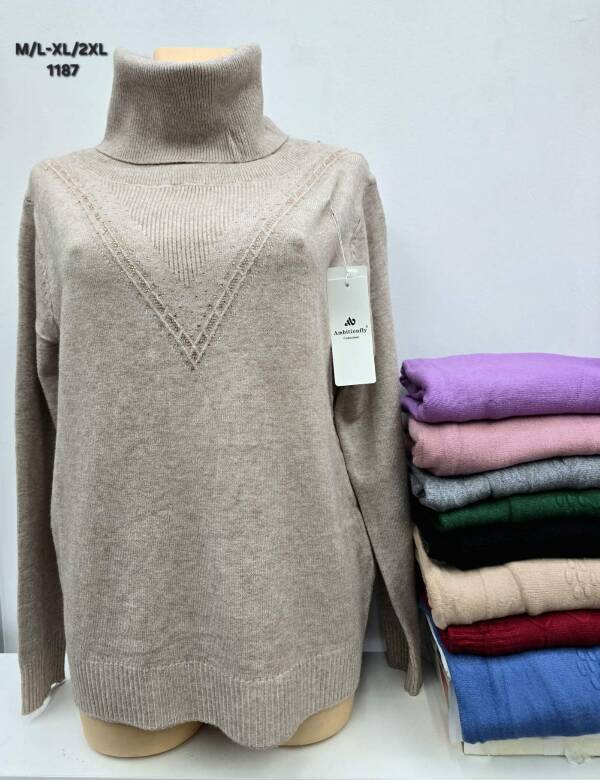 Swetry damskie Roz M/L-XL/2XL, Mix kolor, Paszka 12 szt