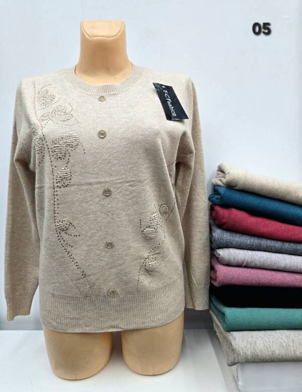 Swetry damskie Roz M/L-XL/2XL, Mix kolor, Paszka 10 szt