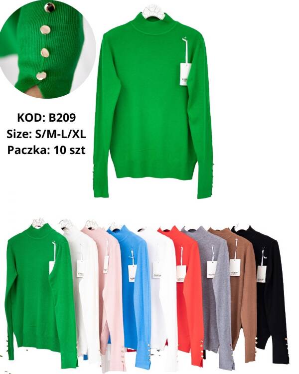 Swetry damska Roz S/M-L/XL Mix kolor Paczka 10 szt