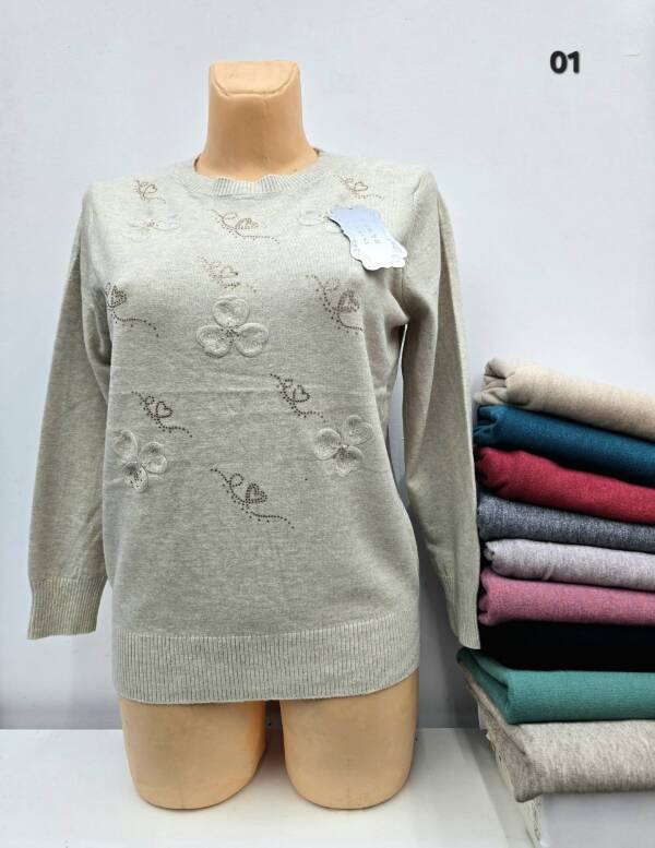 Swetry damskie Roz M/L-XL/2XL, Mix kolor, Paszka 10 szt