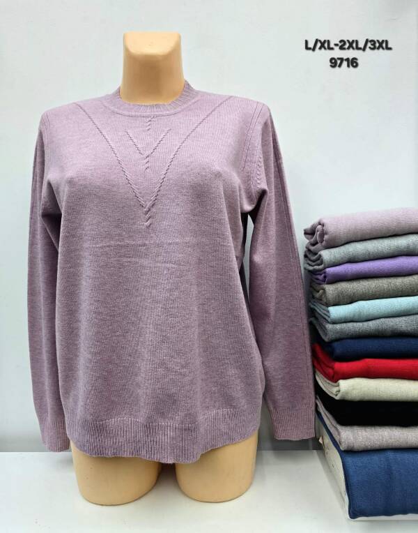 Swetry damskie Roz L/XL-2XL/3XL, Mix kolor, Paszka 12 szt
