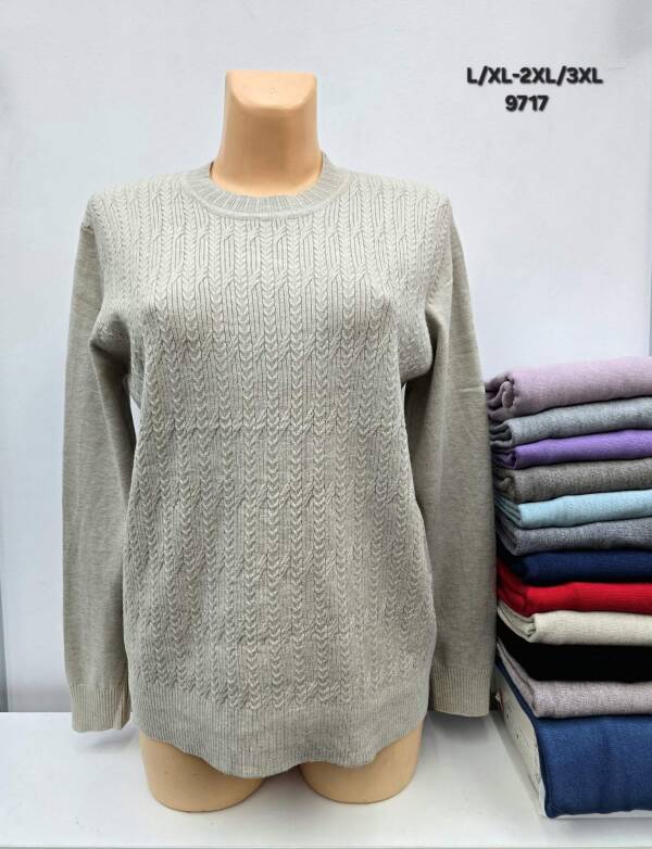 Swetry damskie Roz L/XL-2XL/3XL, Mix kolor, Paszka 12 szt