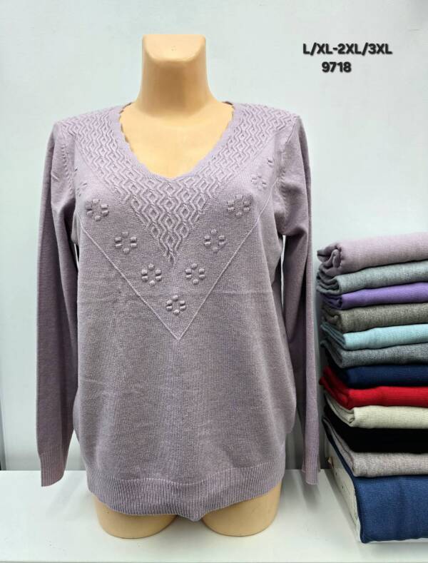 Swetry damskie Roz L/XL-2XL/3XL, Mix kolor, Paszka 12 szt