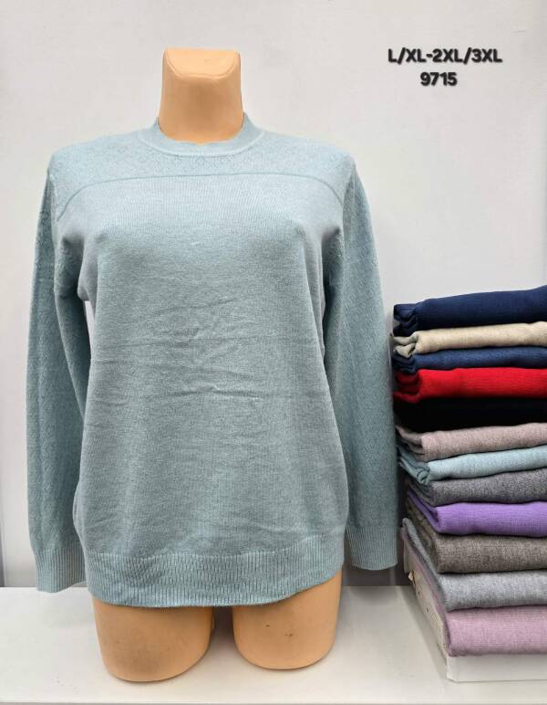 Swetry damskie Roz L/XL-2XL/3XL, Mix kolor, Paszka 12 szt