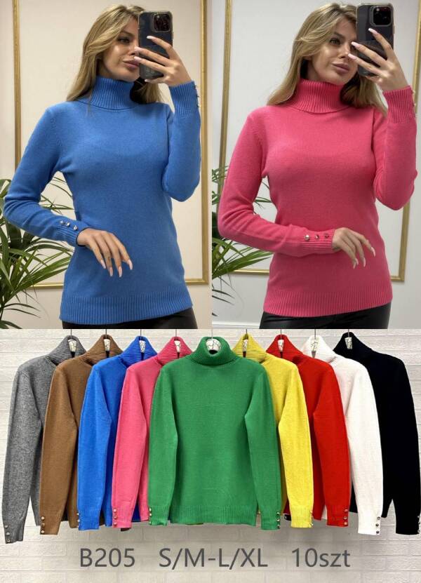 Swetry damska Roz S/M-L/XL Mix kolor Paczka 10 szt