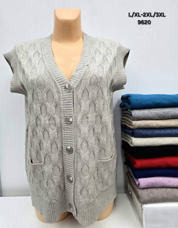 Swetry damskie Roz L/XL-2XL/3XL, Mix kolor, Paszka 12 szt