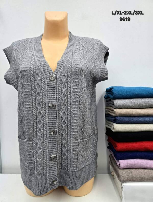 Swetry damskie Roz L/XL-2XL/3XL, Mix kolor, Paszka 12 szt