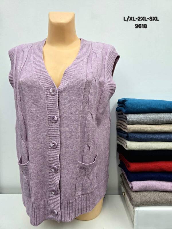 Swetry damskie Roz L/XL-2XL/3XL, Mix kolor, Paszka 12 szt