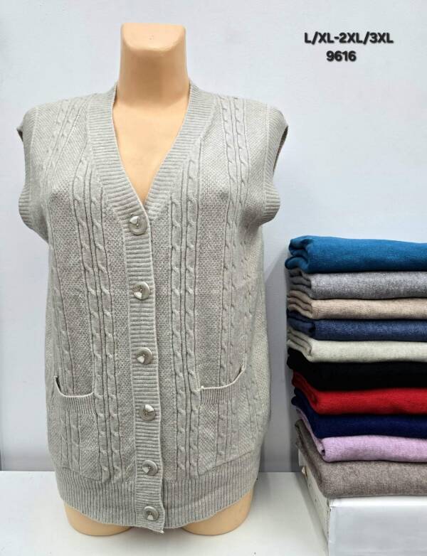 Swetry damskie Roz L/XL-2XL/3XL, Mix kolor, Paszka 12 szt