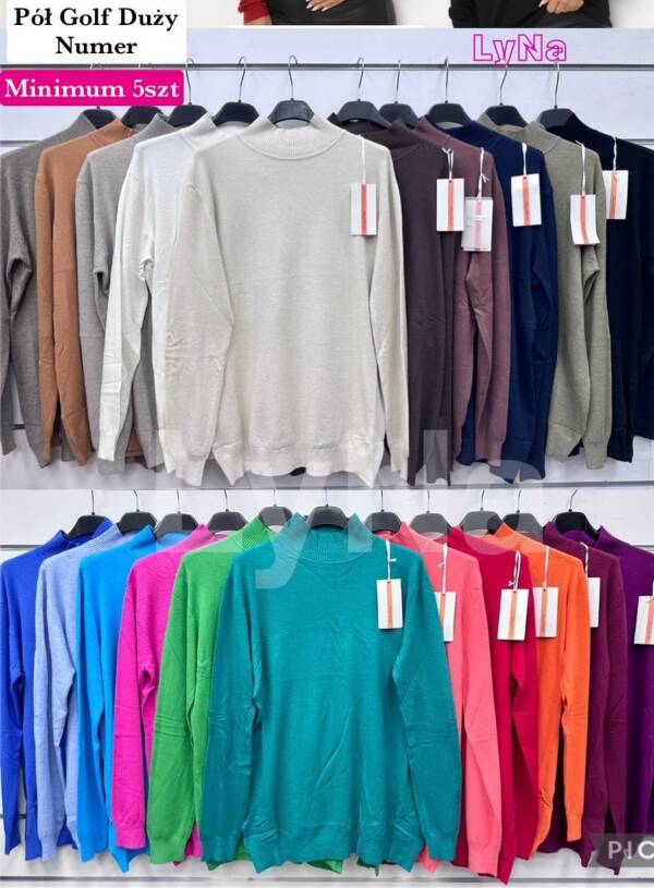 Swetry damska Roz Standard Mix kolor Paczka 5 szt
