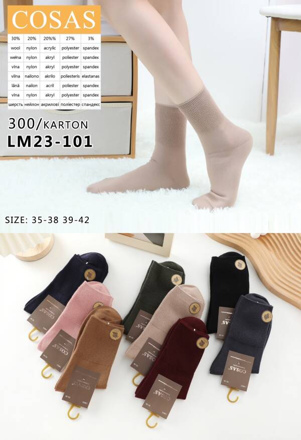 Skarpety damskie Roz 35-42, Mix kolor Paczka 40 szt