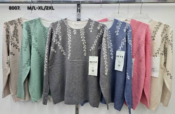 Swetry damskie Roz M/L-XL/2XL, Mix kolor, Paszka 12 szt