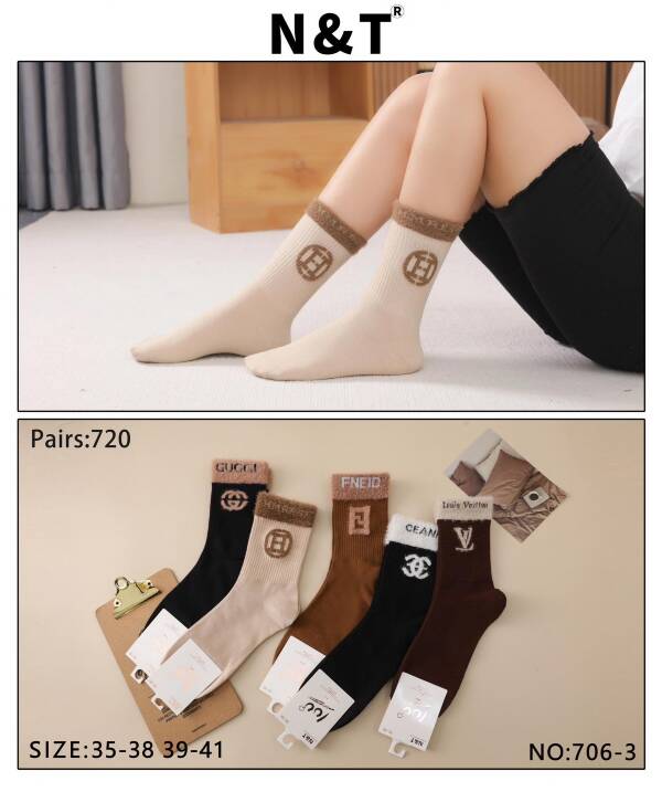 Skarpety damskie Roz 35-41, Mix kolor Paczka 40 szt