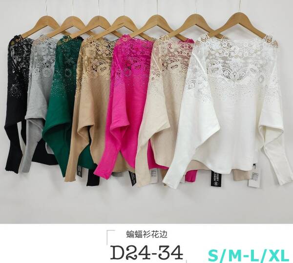 Bluzki damskie Roz S/M-L/XL, Mix kolor, Paszka 10 szt