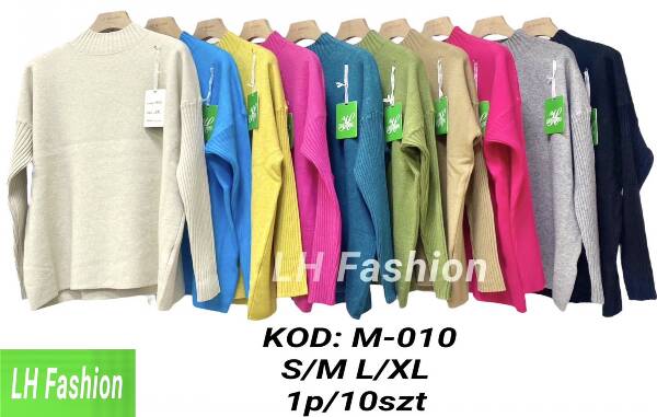 Swetry damska Roz S/M-L/XL Mix kolor Paczka 10 szt