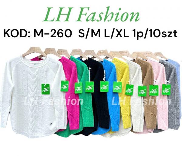Swetry damska Roz S/M-L/XL Mix kolor Paczka 10 szt