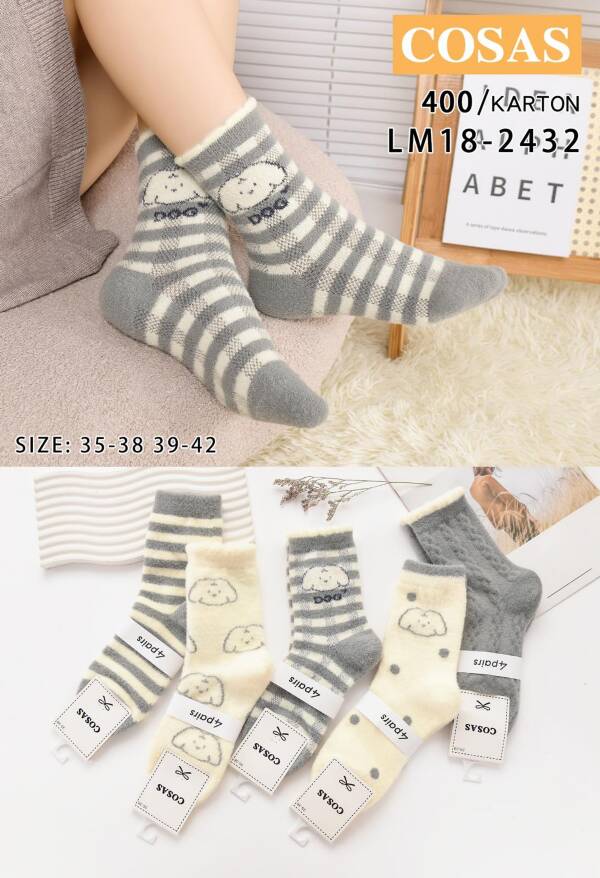 Skarpety damskie Roz 35-42, Mix kolor Paczka 40 szt