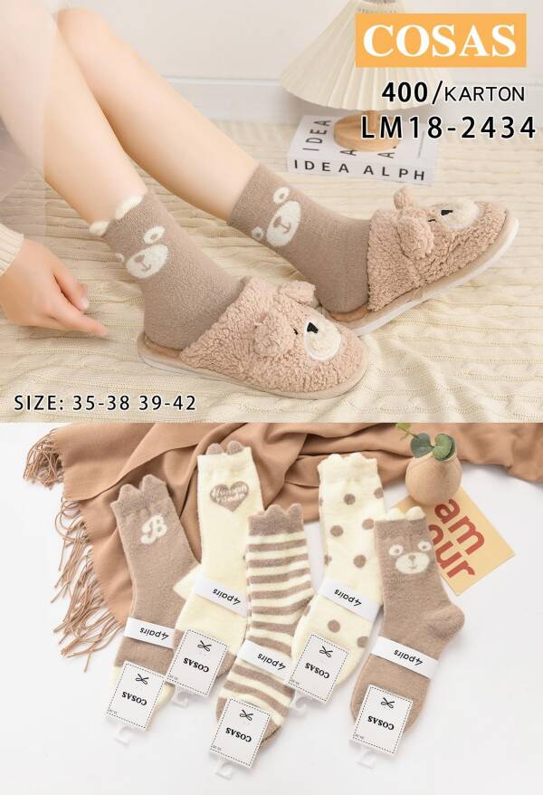 Skarpety damskie Roz 35-42, Mix kolor Paczka 40 szt