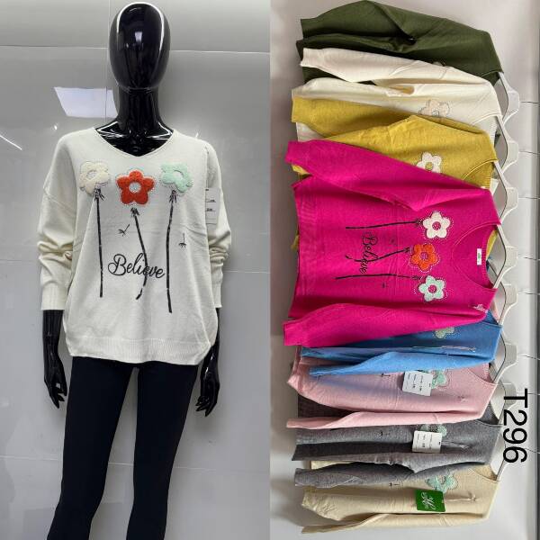 Swetry damska Roz S/M-L/XL Mix kolor Paczka 10 szt