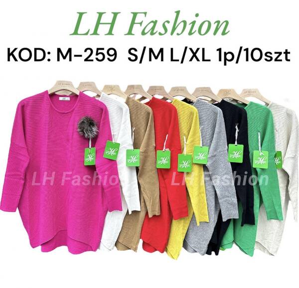 Swetry damska Roz S/M-L/XL Mix kolor Paczka 10 szt