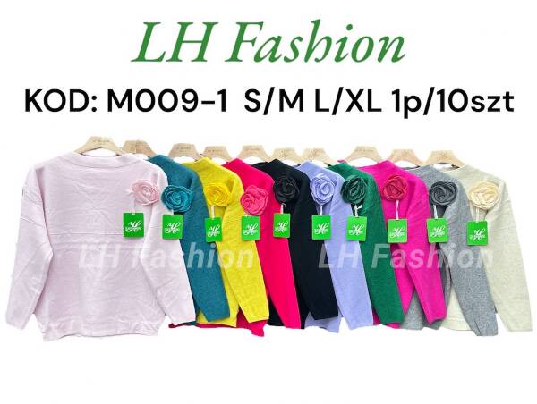 Swetry damska Roz S/M-L/XL Mix kolor Paczka 10 szt