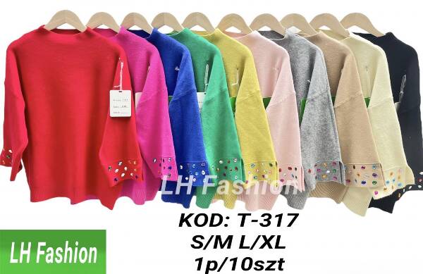 Swetry damska Roz S/M-L/XL Mix kolor Paczka 10 szt