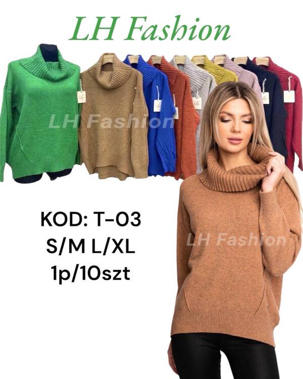 Swetry damska Roz S/M-L/XL Mix kolor Paczka 10 szt