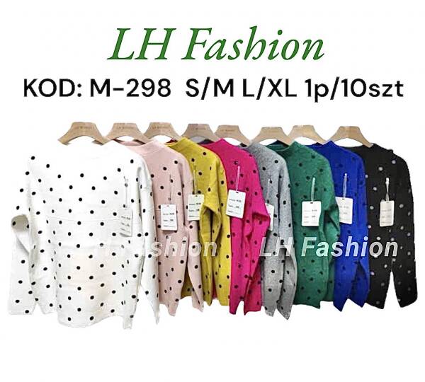 Swetry damska Roz S/M-L/XL Mix kolor Paczka 10 szt