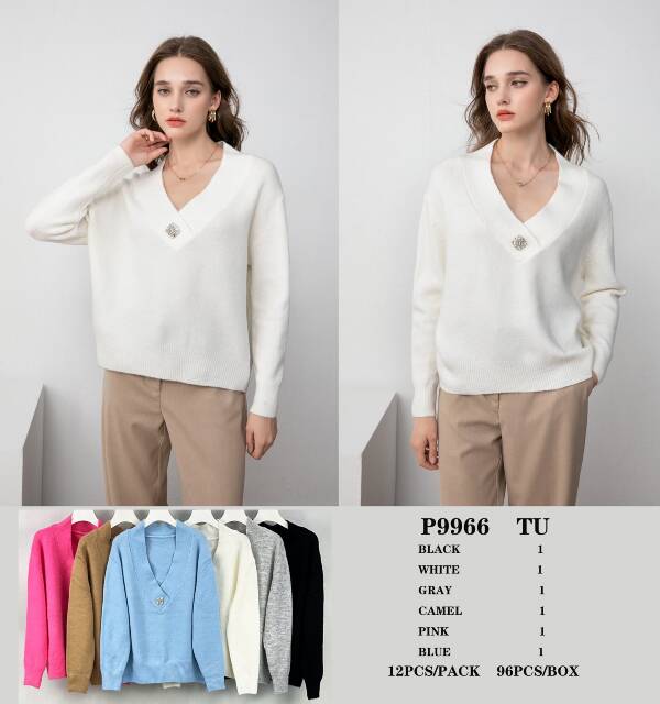 Swetry damska Roz S/M-L/XL Mix kolor Paczka 10 szt