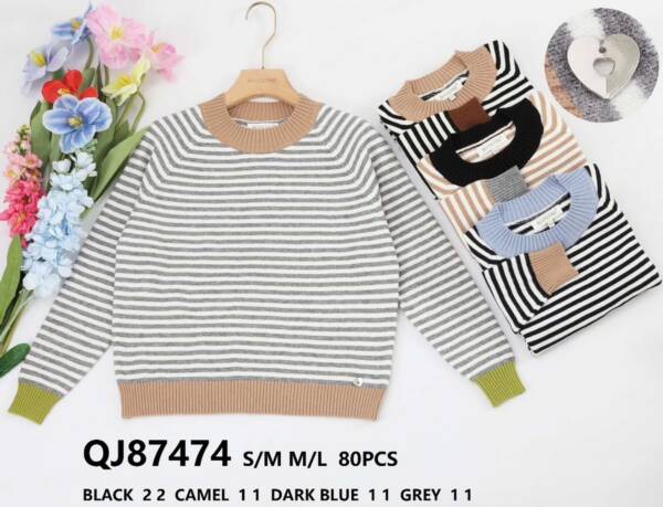 Swetry damskie (Francja produkt) Roz S/M-L/XL, Mix kolor, Paszka 5 szt