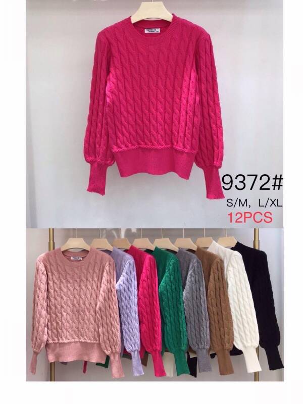 Swetry damska Roz S/M-L/XL Mix kolor Paczka 12 szt
