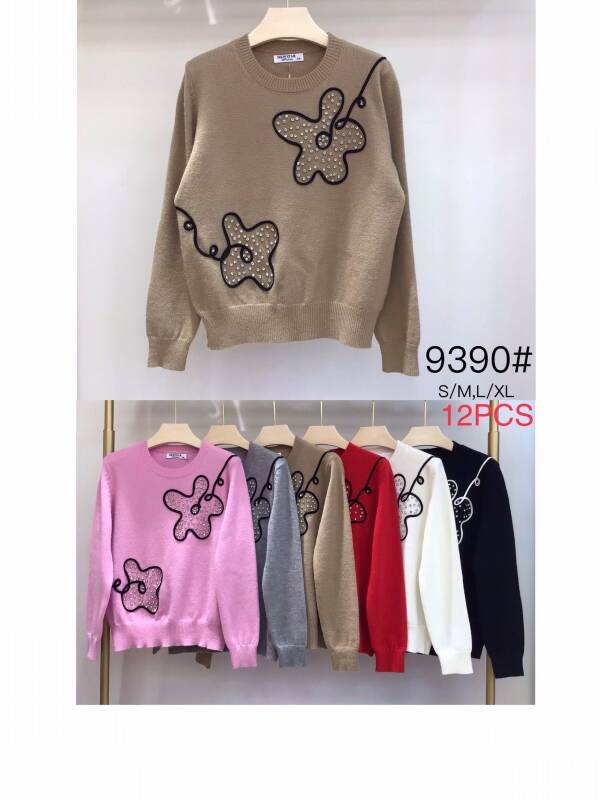 Swetry damska Roz S/M-L/XL Mix kolor Paczka 12 szt