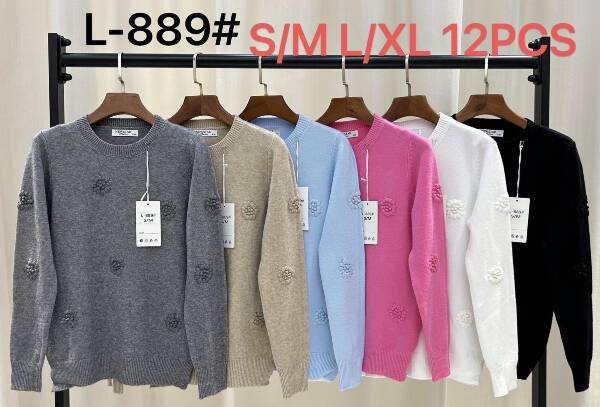 Swetry damska Roz S/M-L/XL Mix kolor Paczka 12 szt